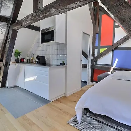アパート Le Studio De Mondrian - 4 - Equipe Avec Climatisation Dans Le Vieux - Fac - Mon Groom *