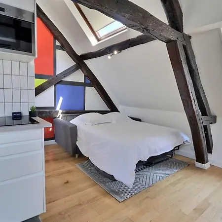 アパート Le Studio De Mondrian - 4 - Equipe Avec Climatisation Dans Le Vieux - Fac - Mon Groom *
